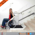 Plataforma elevadora para silla de ruedas hidráulica inclinada para personas discapacitadas.